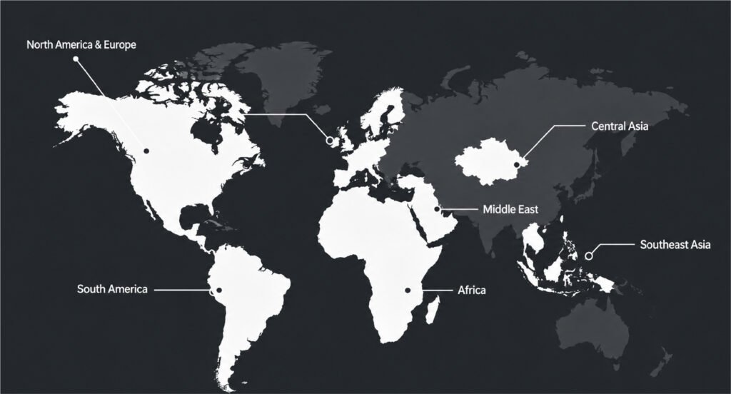 global scaffolding supplier market coverage map