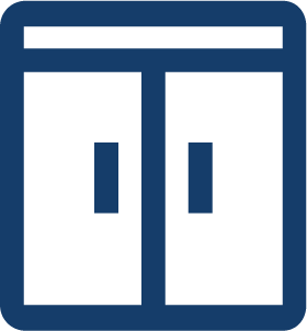 organized scaffolding storage icon