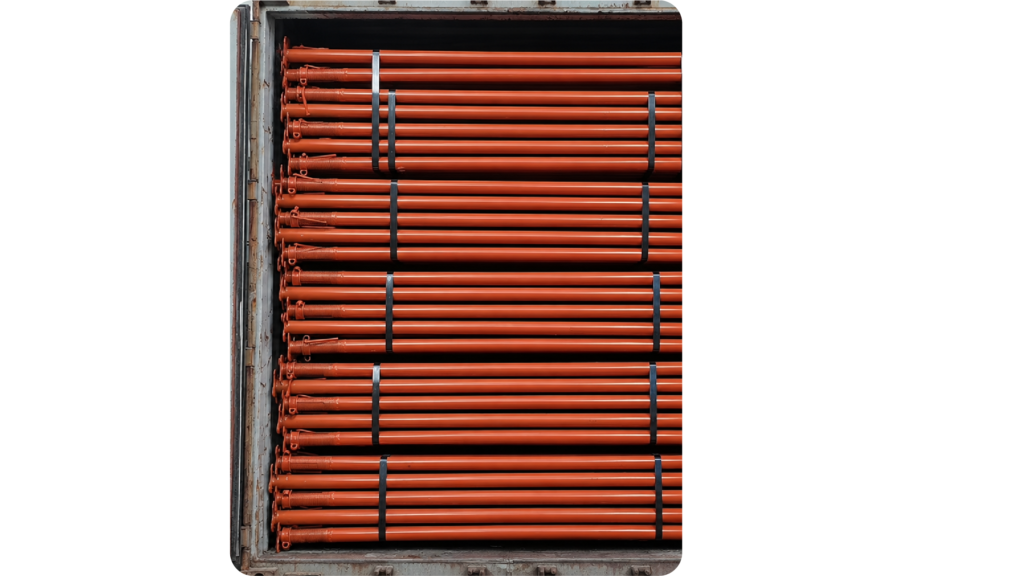 scaffolding export container loading china