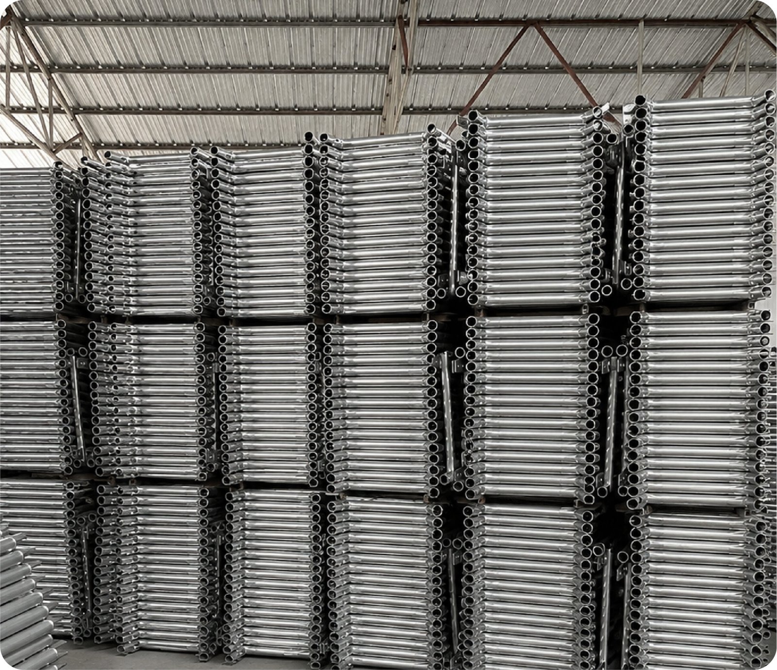 serup factory mass production scaffolding unit beam.webp