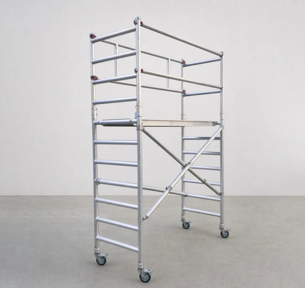 aluminium mobile folding scaffold application