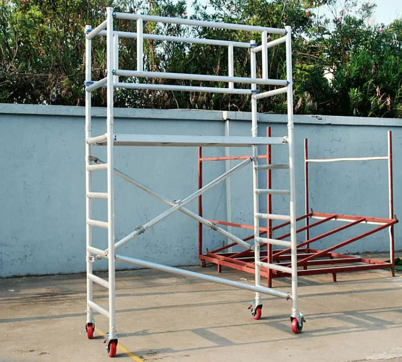 aluminium mobile folding scaffold outdoor use